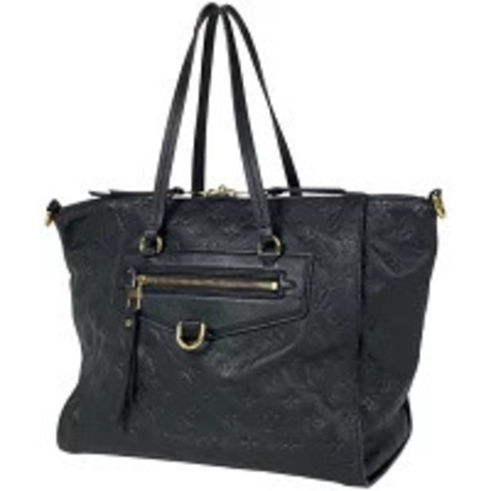 Louis Vuitton Lumineuse Shoulder Bag Handbag Monogram Empreinte Infini Navy